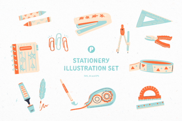 A Designer's Review of the Bright Cute Stationery Illustration Set