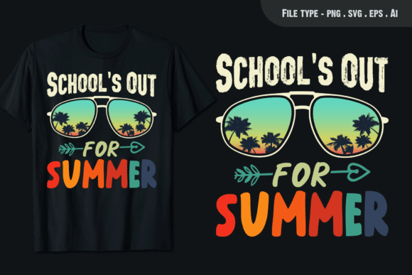 Schools Out: The Perfect Teacher T-Shirt Embroidery Design