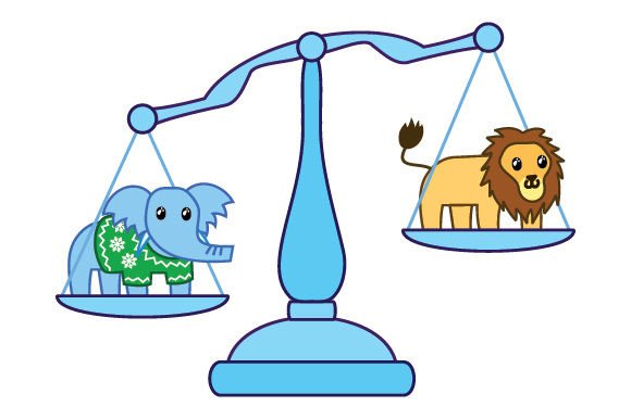 The Kawaii Elephant & Lion Balancing Act